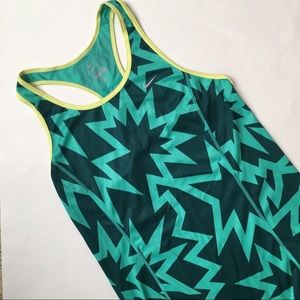Green Nike Dri-fit Athletic Tank Top